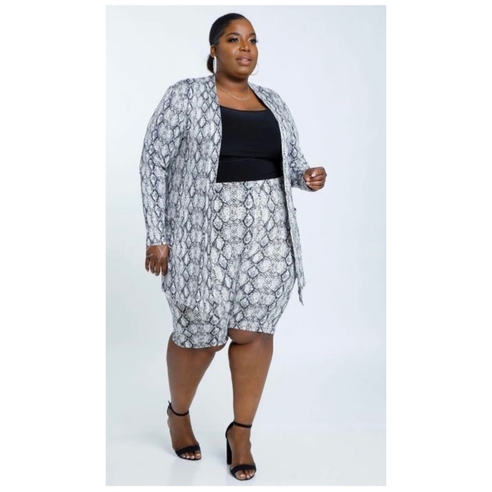 Tan brown biker set plus size